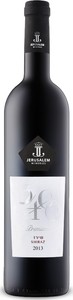 Jerusalem Wineries 3400 Premium Shiraz Kp 2013, Kosher For Passover, Non Mevushal, Judean Hills Bottle