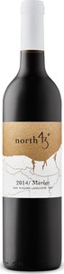 North 43° Merlot 2014, VQA Niagara Lakeshore, Niagara Peninsula Bottle