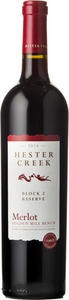 Hester Creek Merlot Reserve Block 2 2014, Okanagan Valley Bottle