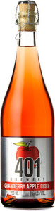 The 401 Cider Brewery Cranberry Apple Cider Bottle