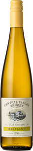 Central Valley Winery Riesling 2015, Short Hills Bench Bottle