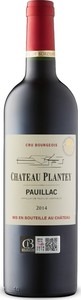 Château Plantey 2014, Cru Bourgeois, Ac Pauillac Bottle