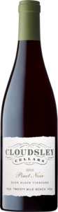 Cloudsley Cellars Glen Elgin Vineyard Pinot Noir 2015, Twenty Mile Bench Bottle