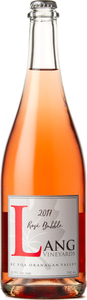 Lang Vineyards Rosé Bubble 2017, Okanagan Valley Bottle
