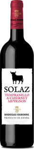 Solaz Tempranillo Cabernet Sauvignon 2016, Castilla León, Spain Bottle