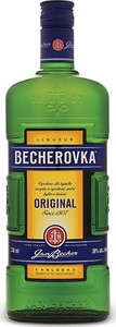 Becherovka Original Liqueur, Czech Republic Bottle