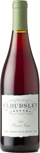 Cloudsley Cellars Pinot Noir 2016, VQA Twenty Mile Bench Bottle