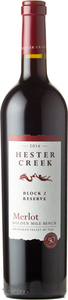 Hester Creek Block 2 Reserve Merlot 2016, Golden Mile Bench Bottle