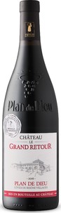 Château Le Grand Retour Plan De Dieu Côtes Du Rhône Villages 2016, Ac Bottle