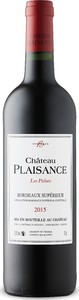 Château Plaisance Les Palues Bordeaux Supérieur 2015, A.C. Bordeaux Supérieur Bottle