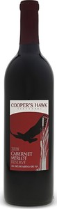 Cooper's Hawk Vineyards Cabernet Merlot Reserve 2016, Lake Erie North Shore Bottle