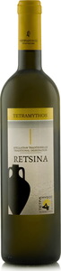 Tetramythos Retsina Bottle