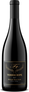 Tender Hope Midnight Black Syrah 2017, Washington State Bottle