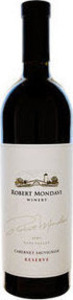 Robert Mondavi Reserve Cabernet Sauvignon 1988, Napa Valley Bottle