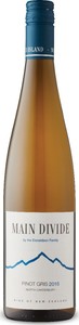 Main Divide Pinot Gris 2016, Sustainable, North Canterbury, South Island Bottle