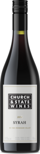 Church & State Syrah 2018, BC VQA Okanagan Valley Bottle