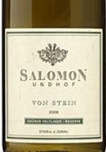 Salomon Undhof Von Stein Reserve Grüner Veltliner 2010, Kremstal Bottle