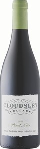Cloudsley Cellars Pinot Noir 2017, VQA Twenty Mile Bench Bottle