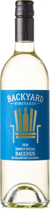 Backyard Simply Social Bacchus 2020, BC VQA British Columbia Bottle