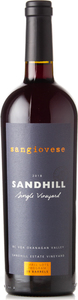 Sandhill Small Lots Single Vineyard Sangiovese Sandhill Estate 2018, BC VQA Okanagan Valley Bottle