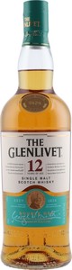 The Glenlivet 12 Year Old Single Malt Scotch Whisky Bottle