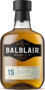 Balblair 15yo Single Malt Scotch Bottle