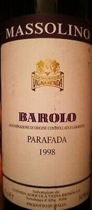 Massolino Barolo Parafada 1998 Bottle