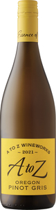 A To Z Pinot Gris 2021, Sustainable, Oregon Bottle