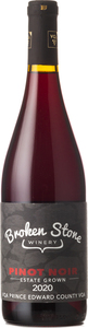 Broken Stone Estate Grown Pinot Noir 2020, Prince Edward County Bottle