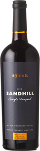 Sandhill Single Vineyard Syrah Hidden Terrace Vineyard 2019, VQA Okanagan Valley Bottle