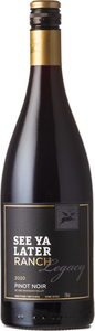 See Ya Later Ranch Legacy Pinot Noir 2020, Okanagan Valley Bottle