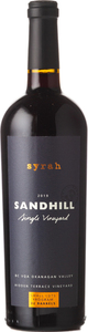 Sandhill Single Vineyard Syrah Hidden Terrace Vineyard 2018, VQA Okanagan Valley Bottle