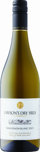 Lawson's Dry Hills Sauvignon Blanc 2021, Vegan, Sustainable, Marlborough, South Island Bottle