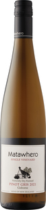 Matawhero Single Vineyard Pinot Gris 2021, Naturally Dry Farmed, Gisborne, North Island Bottle
