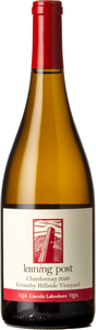 Leaning Post Chardonnay Grimsby Hillside Vineyard 2020, Lincoln Lakeshore Bottle