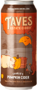 Taves Estate Cidery Charlie's Pumpkin Cider 2022, Fraser Valley (473ml) Bottle