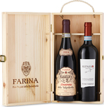 Remo Farina Amarone Della Valpolicella And Valpolicella Ripasso 2020, Two Bottles In Wooden Gift Box, Veneto, Italy (1500ml) Bottle