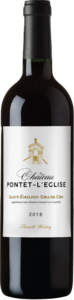 Château Pontet L'eglise 2018, Saint émilion Grand Cru A.O.C. Bottle
