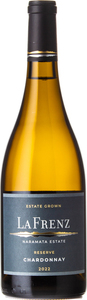 La Frenz Winery Reserve Chardonnay 2022, Okanagan Valley Bottle