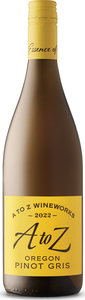 A To Z Pinot Gris 2022, Oregon, Sustainable Bottle