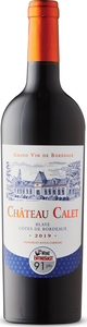 Château Calet 2019, Ac Blaye Côtes De Bordeaux Bottle