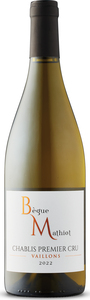 Domaine Bègue Mathiot Vaillons Chablis 1er Cru 2022, A.C. Bottle