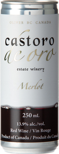 Castoro De Oro Merlot In Can, Okanagan Valley (250ml) Bottle