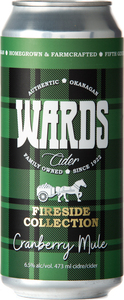 Wards Fireside Collection Cranberry Mule Cider, Okanagan Valley (473ml) Bottle