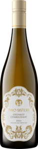 Two Sisters Unoaked Chardonnay 2024, VQA Niagara River Bottle