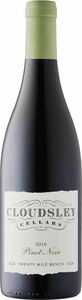 Cloudsley Cellars Twenty Mile Bench Pinot Noir 2019, VQA Twenty Mile Bench, Niagara Escarpment Bottle