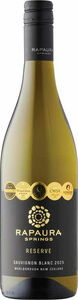 Rapaura Springs Reserve Sauvignon Blanc 2025, Marlborough, South Island, Sustainable Bottle