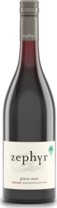 Zephyr Organic Pinot Noir  2025, Marlborough, South Island Bottle