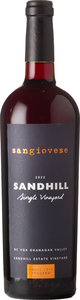 Sandhill Small Lots Single Vineyard Sangiovese Sandhill Estate Vineyard 2022, Okanagan Valley Bottle
