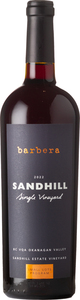 Sandhill Single Vineyard Barbera Sandhill Estate Vineyard 2022, Okanagan Valley Bottle